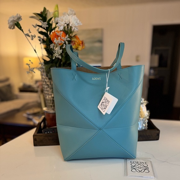 Loewe Handbags - Loewe Water (color) Leather Medium Puzzle Tote